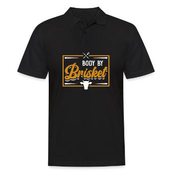 Körper Von Brisket - Funny Bbq Smoker - Männer Poloshirt - Schwarz - Vorne - Kai (181cm)
