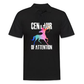 Centaur of Attention | Greek Mythology - Männer Poloshirt - Schwarz - Vorne - Kai (181cm)