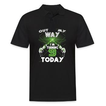 Laser Tag Birthday Party - Laser Tag Birthday - Polo Homme - noir - Devant - Kai (181cm)