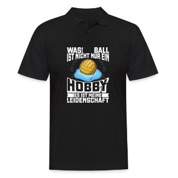 Wasserball Wassersport Wasserballer Team Geschenk - Männer Poloshirt - Schwarz - Vorne - Kai (181cm)