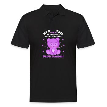 My Brain Waves Are So Powerful Doctors Study Them - Men's Polo Shirt - black - Front - Kai (181cm)