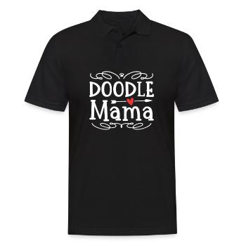 Femmes Doodle Mama Labradoodle Goldendoodle - Polo Homme - noir - Devant - Kai (181cm)