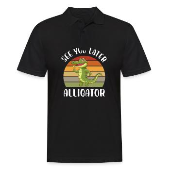 A plus tard Alligator - Polo Homme - noir - Devant - Kai (181cm)