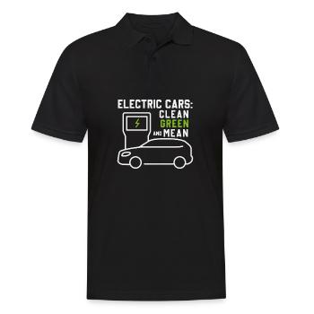 Véhicules électriques voitures électriques vert propre - Polo Homme - noir - Devant - Kai (181cm)