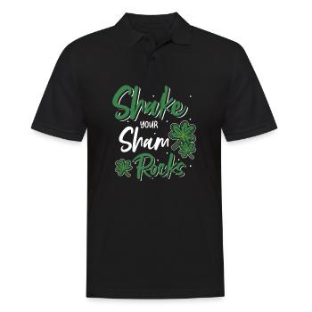 Drôle de Saint Patrick irlandais Shake Your - Polo Homme - noir - Devant - Kai (181cm)