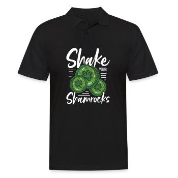 Drôle de Saint Patrick irlandais Shake Your - Polo Homme - noir - Devant - Kai (181cm)