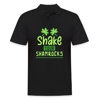 Drôle de Saint Patrick irlandais Shake Your - Polo Homme - noir - Devant - Kai (181cm)