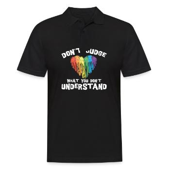 Autism Awareness – Don't Condemn What - Men's Polo Shirt - black - Front - Kai (181cm)