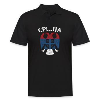 Srbija Serbia Serbian Serbian Yugoslavija Belgrade - Männer Poloshirt - Schwarz - Vorne - Kai (181cm)