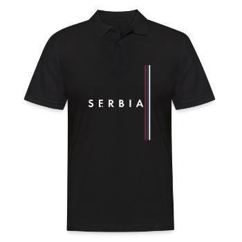 Belgrade Serbia Serbian Serbian Srbija Yugoslavija - Männer Poloshirt - Schwarz - Vorne - Kai (181cm)