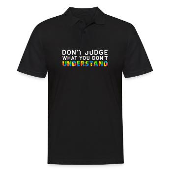 Autism Awareness – Don't Condemn What - Men's Polo Shirt - black - Front - Kai (181cm)