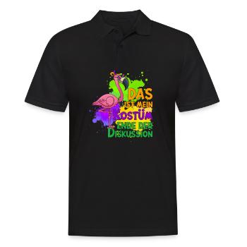 Das Ist Mein Kostüm Ende Der Diskussion - Männer Poloshirt - Schwarz - Vorne - Kai (181cm)