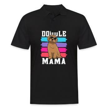 Women Doodle Mama Labradoodle Goldendoodle - Men's Polo Shirt - black - Front - Kai (181cm)