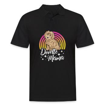 Women Doodle Mama Labradoodle Goldendoodle - Men's Polo Shirt - black - Front - Kai (181cm)