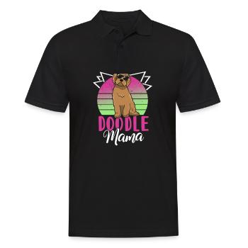 Femmes Doodle Mama Labradoodle Goldendoodle - Polo Homme - noir - Devant - Kai (181cm)