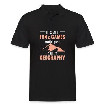 Tout est amusant et des jeux jusqu’à ce que vous y arriviez - Polo Homme - noir - Devant - Kai (181cm)