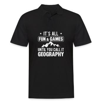 It's all fun and games until you get there - Men's Polo Shirt - black - Front - Kai (181cm)