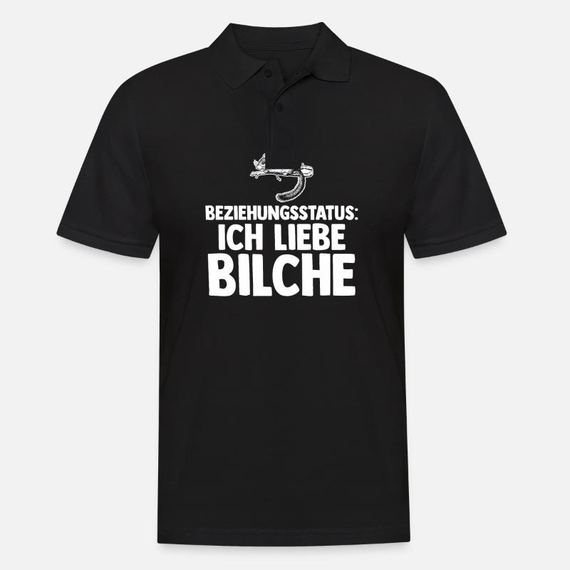 Bilch - Männer Poloshirt - Schwarz