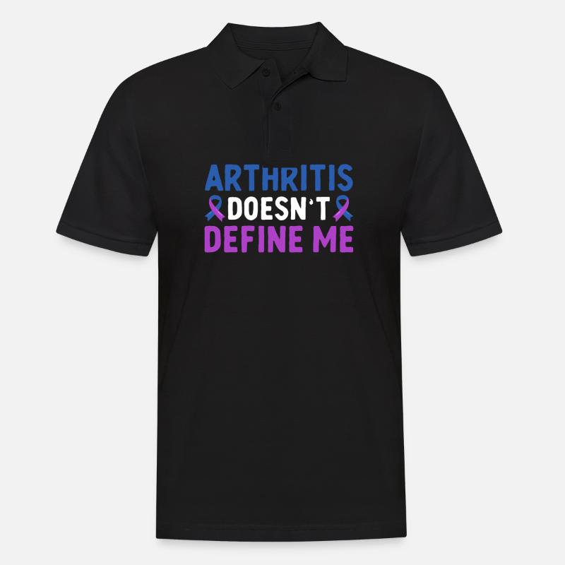 Arthritis Doesn't Define Me Rheumatoid - Men's Polo Shirt - black