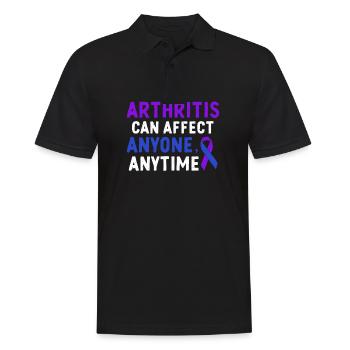 Arthritis can strike anyone at any time - Men's Polo Shirt - black - Front - Kai (181cm)