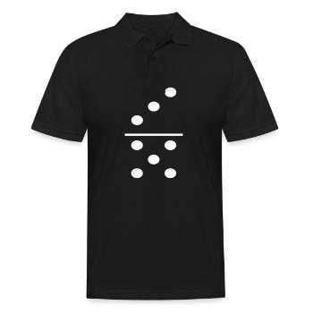 Domino Game Tile 3-5 - Lustiges Gruppenkostüm - Männer Poloshirt - Schwarz - Vorne - Kai (181cm)