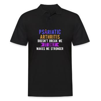 Psoriatic arthritis doesn't break me - Men's Polo Shirt - black - Front - Kai (181cm)