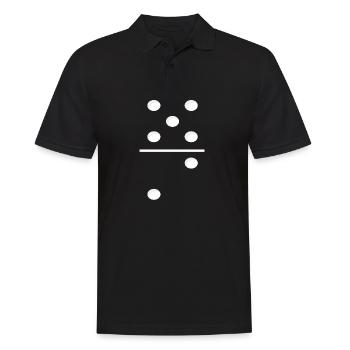 Domino Game Tile 5-2 - Lustiges Gruppenkostüm - Männer Poloshirt - Schwarz - Vorne - Kai (181cm)