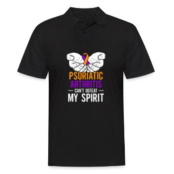 Psoriatische Arthritis Kann Meinen Geist Nicht - Männer Poloshirt - Schwarz - Vorne - Kai (181cm)