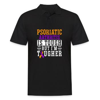 Psoriatic Arthritis Is Tough But I Am - Men's Polo Shirt - black - Front - Kai (181cm)