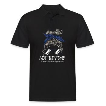 Not Today Chronic Fatigue Syndrome - Men's Polo Shirt - black - Front - Kai (181cm)