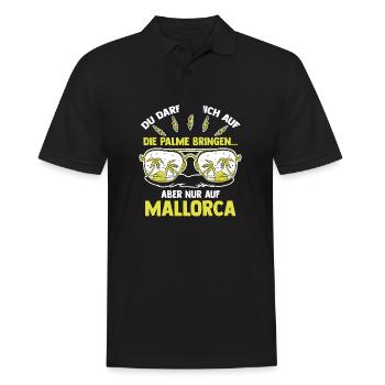 Party Urlaub Mallorca - Männer Poloshirt - Schwarz - Vorne - Kai (181cm)
