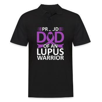 Ich Trage Lila Für Lupus Awareness Lupus Warrior - Männer Poloshirt - Schwarz - Vorne - Kai (181cm)
