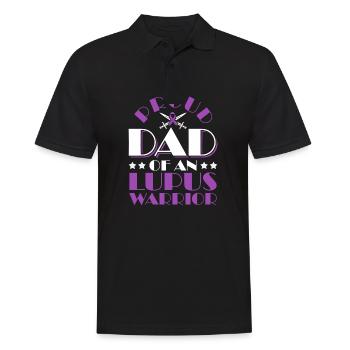 Ich Trage Lila Für Lupus Awareness Lupus Warrior - Männer Poloshirt - Schwarz - Vorne - Kai (181cm)