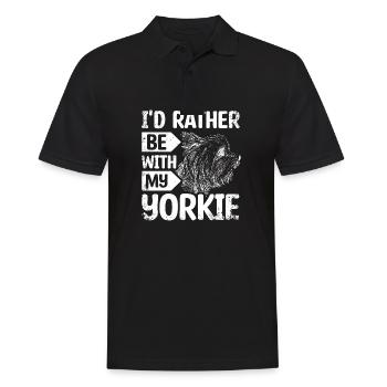 Je la noterais avec mon Yorkie - Polo Homme - noir - Devant - Kai (181cm)