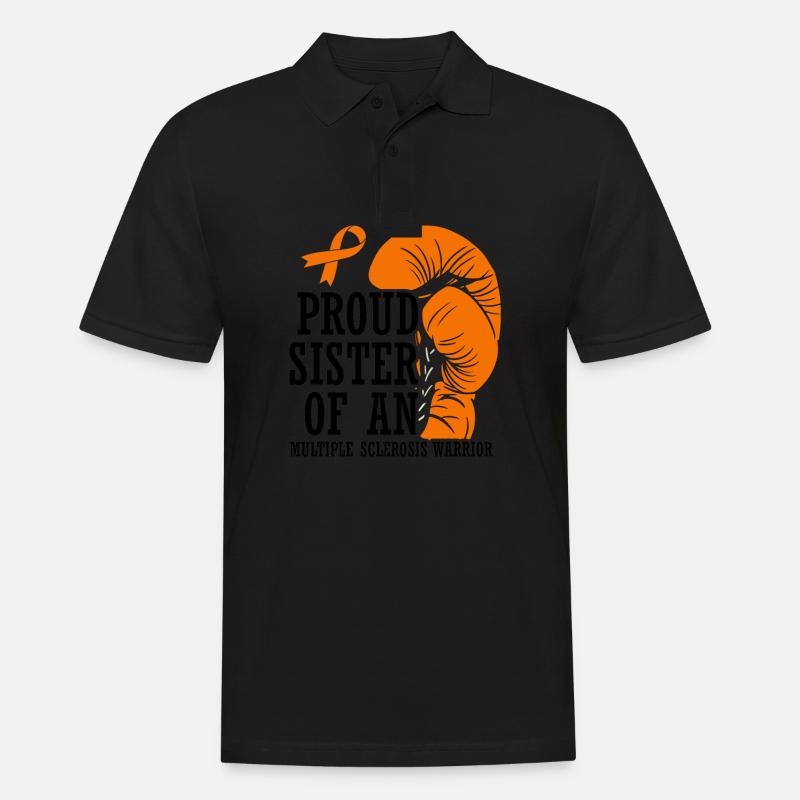 Stolze Schwester Eines - Männer Poloshirt - Schwarz