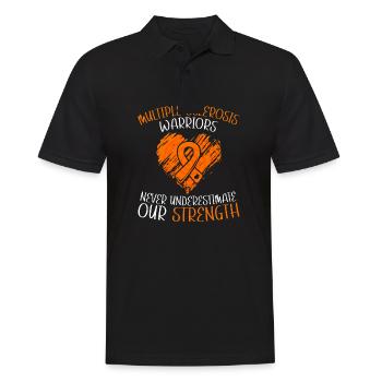 Ms-conscience débarrassons-nous de la sclérose en plaques - Polo Homme - noir - Devant - Kai (181cm)