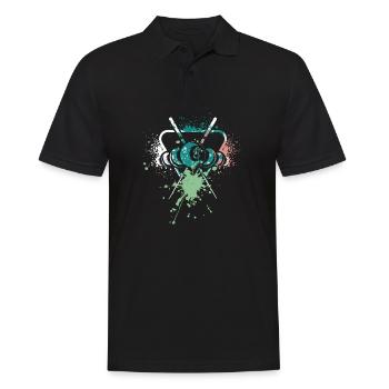 Billard de piscine fraîche - Polo Homme - noir - Devant - Kai (181cm)
