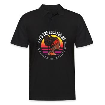 C’est The Locs For Me - Afro Hair Black American - Polo Homme - noir - Devant - Kai (181cm)