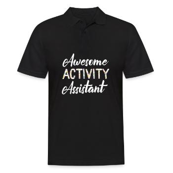 Activity Assistant Activity Professionals Week - Men's Polo Shirt - black - Front - Kai (181cm)