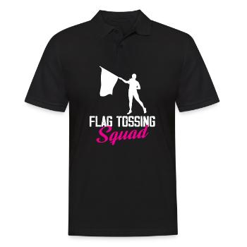 Flag tossing squad - Männer Poloshirt - Schwarz - Vorne - Kai (181cm)