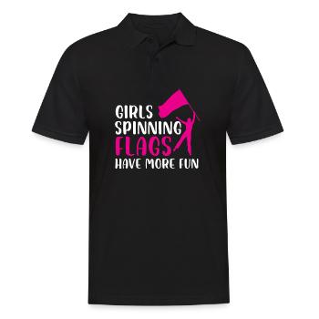 Girls flags have more fun - Männer Poloshirt - Schwarz - Vorne - Kai (181cm)