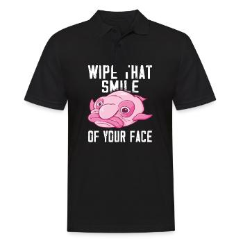 Costume de Blobfish - Visage de poisson Blob laid - - Polo Homme - noir - Devant - Kai (181cm)