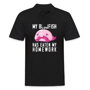 Costume de Blobfish - Visage de poisson Blob laid - - Polo Homme - noir - Devant - Kai (181cm)