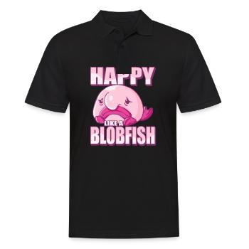 Costume de Blobfish - Visage de poisson Blob laid - - Polo Homme - noir - Devant - Kai (181cm)