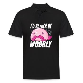 Costume de Blobfish - Visage de poisson Blob laid - - Polo Homme - noir - Devant - Kai (181cm)