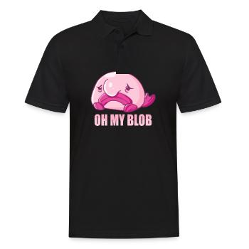 Costume de Blobfish - Visage de poisson Blob laid - - Polo Homme - noir - Devant - Kai (181cm)