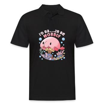 Costume de Blobfish - Visage de poisson Blob laid - - Polo Homme - noir - Devant - Kai (181cm)