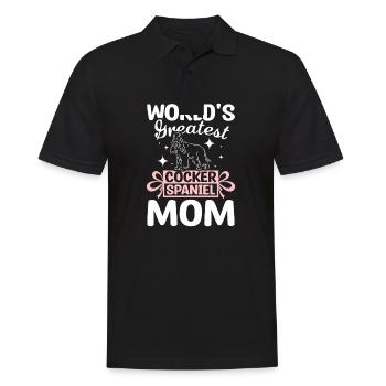 La plus grande maman cocker du monde - Polo Homme - noir - Devant - Kai (181cm)