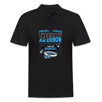 Lustiges Scheidung Glücklich Geschieden und - Männer Poloshirt - Schwarz - Vorne - Kai (181cm)