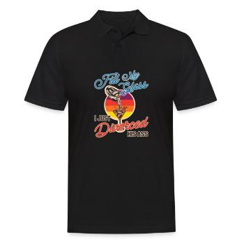 Lustiges Scheidung Glücklich Geschieden und - Männer Poloshirt - Schwarz - Vorne - Kai (181cm)